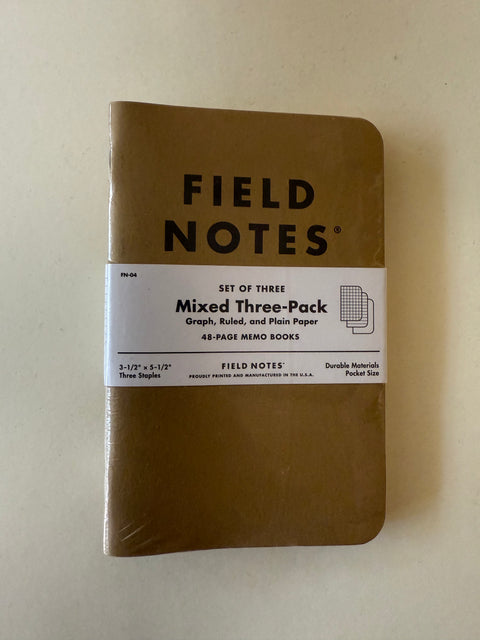 Field Notes Mixed 3 Pack