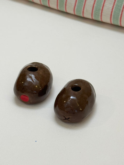 Olive Baby Candle Holders